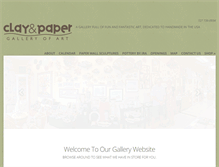 Tablet Screenshot of claypaper.com